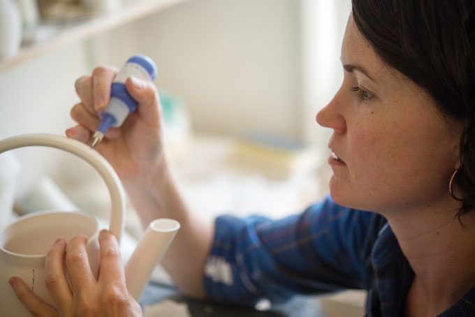 Tamsin Arrowsmith-Brown in her studio 2016